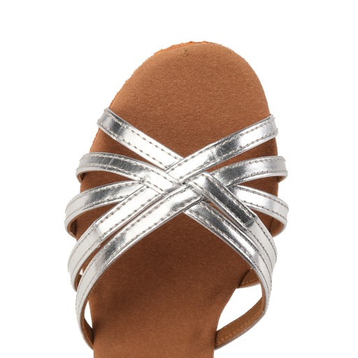 BUTY TANECZNE DO TAŃCA SREBRNE 7CM 38+SALSA GRATIS