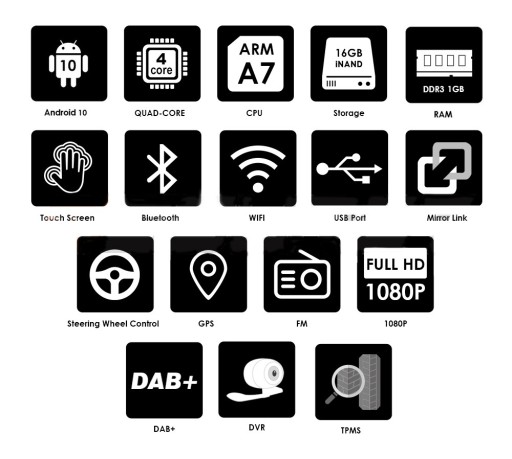 Radio Android 10 Volkswagen Golf Passat GPS vw B6