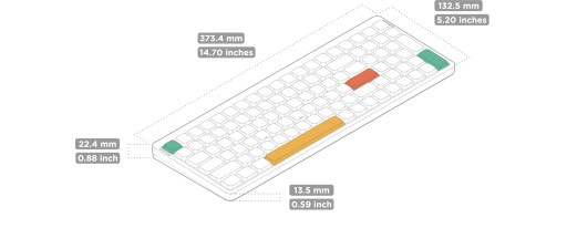Беспроводная механическая клавиатура Nuphy Air96 V2 — ионный белый мох