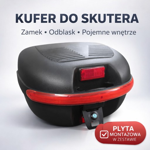 Чемодан с спинкой MORETTI объемом 30 л для скутера, мотоцикла,