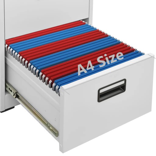 Картотека vidaXL Светло-серый 46x62x102,5 см Сталь
