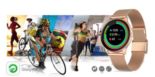 Женские SMARTWATCH G.Rossi SW015-4 Розовое золото