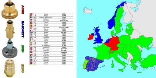 PRZEJŚCIÓWKA ADAPTER LPG POLSKA NIEMCY WŁOCHY M10