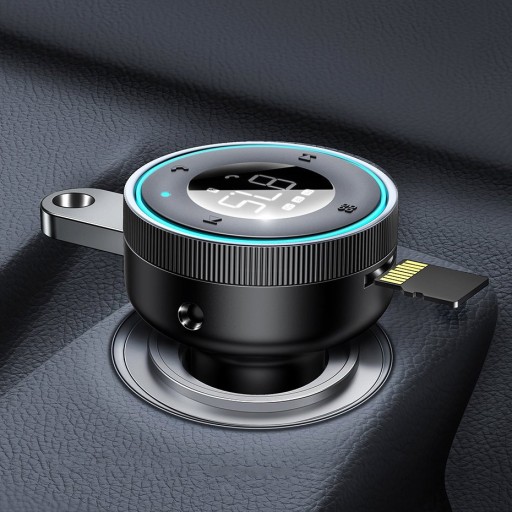 FM-передатчик Baseus, зарядное устройство Bluetooth, 2 порта USB AUX