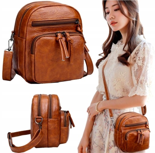 Женский кожаный клатч CROSSBODY в стиле бохо