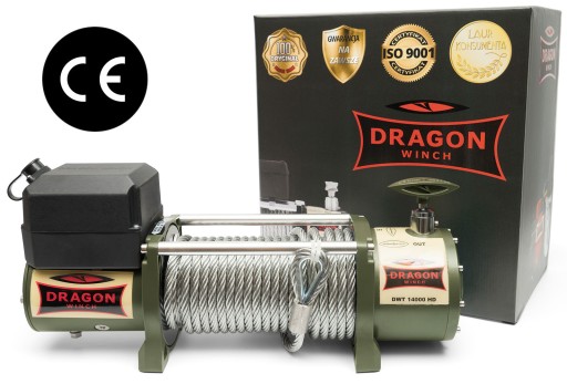 6.4T DRAGON WINCH 24V ELECTRIC CABLE WINCH для автоэвакуатора
