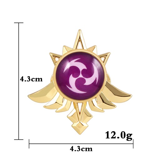 ПОДАРОЧНАЯ БРОШЬ GENSHIN IMPACT ELEMENTAL