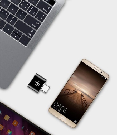 Адаптер USB-USB-C OTG — черный