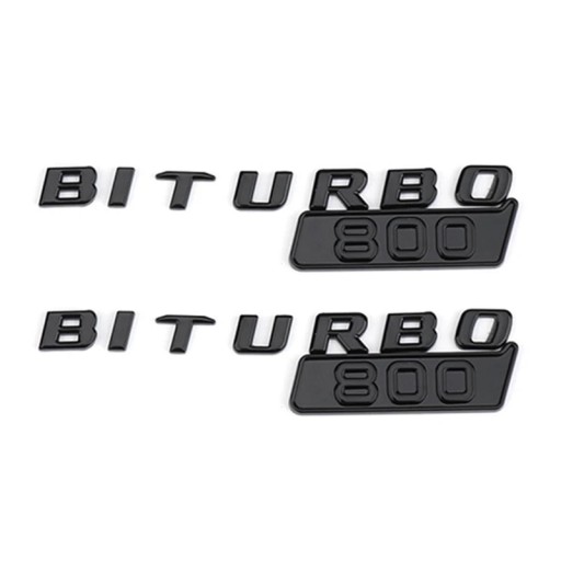 2 шт. 3d ABS Biturbo 700 800 900 логотип автомобильное крыло эмблема значок наклейка для меня