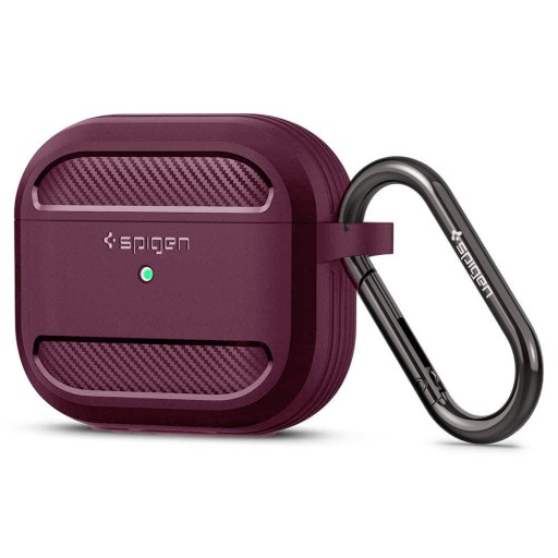 SOLIDNE ETUI SPIGEN RUGGED ARMOR DO SŁUCHAWEK APPLE AIR PODS 3 FIOLETOWE