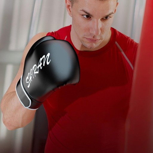 Core Boxing Gloves Adult Kids Sparring Training Boxing Gloves 10oz_Black