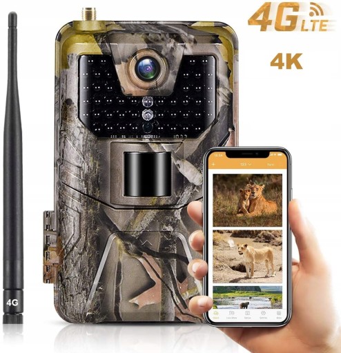 Fotopułapka 4G kamera leśna 20MPx GSM MMS wysyła