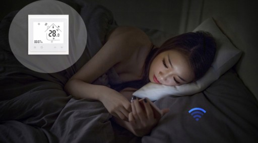Термостат WiFi Нагружаемый 16А Черный Серия PS TUYA