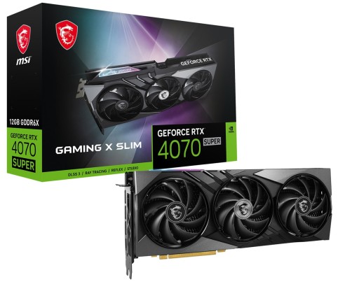 Видеокарта MSI GeForce RTX 4070 SUPER 12 ГБ GAMING X SLIM