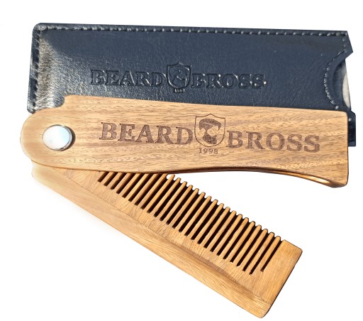 Набор Beard Bross, подарочная щетка-выпрямитель для бритвы, косметичка