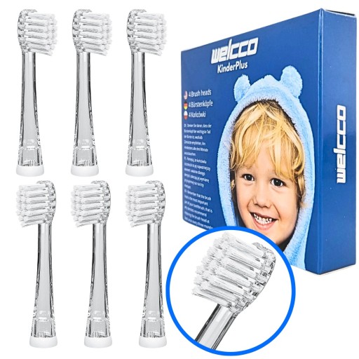 6 x Końcówki do szczoteczki BRUSH-BABY BabySonic PRO 1-6 lat zamiennik