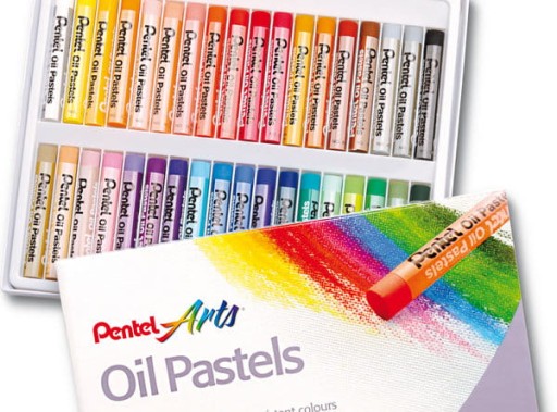 Масляная пастель Pentel PHN, микс 36 цветов.