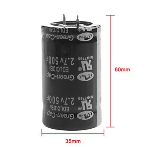 Farad 2.7V500F электрический черный 2/4 фута 35x60 мм 2 фута
