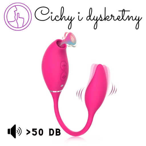 Вибратор с двусторонним всасыванием Edith