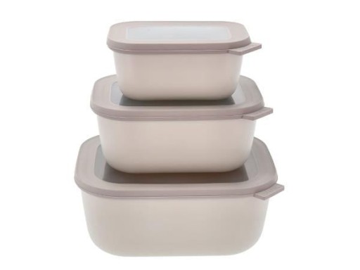 MEPAL - CIRQULA HIGH RECT BOWL SET - NORDIC WHITE (14604)
