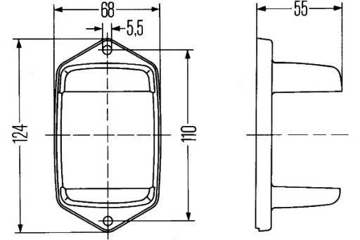 РАМКА БОКОВОГО УКАЗА ПОВОРОТА HELLA DB HELLA