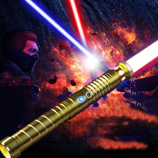 СВЕТОВОЙ МЕЧ С МЕТАЛЛИЧЕСКОЙ РУЧКОЙ, СВЕТЯЩИЙСЯ DUEL WARRIOR СО ЗВУКОМ RGB KOL