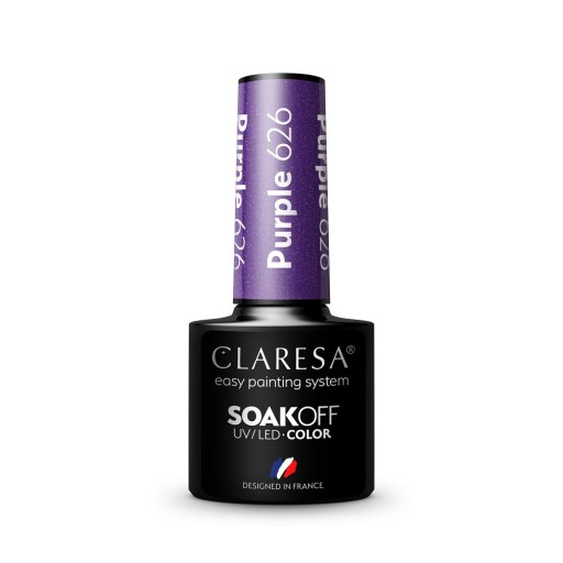 CLARESA FIOLET ГИБРИДНЫЙ ЛАК 5 мл PURPLE 626