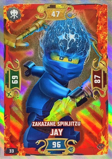 LEGO NINJAGO - KARTA Odblaskowa Seria 5 nr 033