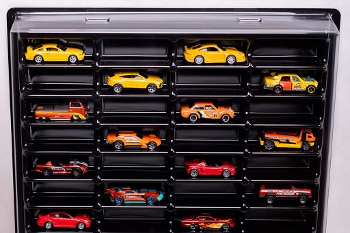 Полка для подвески машинки Hot Wheels, закрытая, черная