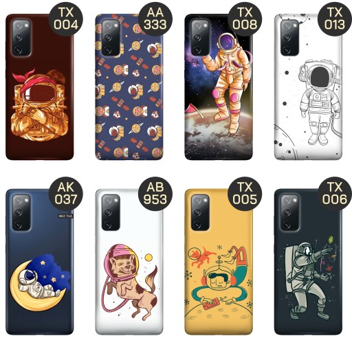 ETUI DO SAMSUNG GALAXY S20 FE / 5G WZORY ASTRONAUTA KOSMONAUTA RAKIETA CASE