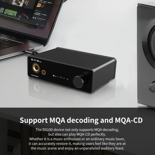 Аудиодекодер Smsl DS100 USB MQA ЦАП CS43131 32 бит/768 кГц