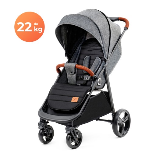 Wózek spacerowy spacerówka 22 kg duże koła i kosz GRANDE PLUS Kinderkraft