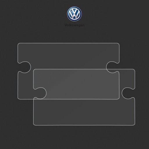 ЗАЩИТНОЕ СТЕКЛО 2в1 ДЛЯ VOLKSWAGEN GOLF VII 2017-2020 НАВИГАЦИЯ 8 ИНДИКАЦИЯ