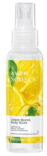 AVON освежающий ТУМАН для тела Lemon Burst с лимоном и базиликом освежает