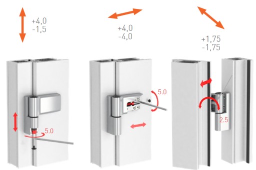 ПЕТЛЯ ПЛАСТИКОВАЯ ДВЕРНАЯ JOCKER INOX 17,5 мм
