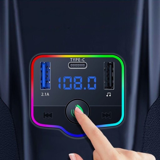 FM-ПЕРЕДАТЧИК BLUETOOTH АВТОМОБИЛЬНОЕ ЗАРЯДНОЕ УСТРОЙСТВО USB ПУЛЬТ ДУ 2 x USB TYPE-C SD