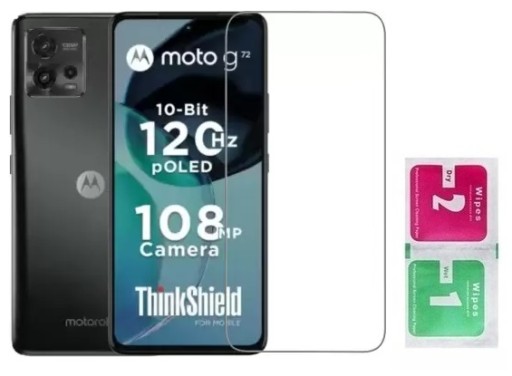 СИЛИКОНОВЫЙ ЧЕХОЛ для Motorola Moto G72 + стекло 9H