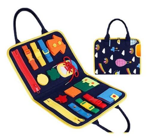TABLICA MANIPULACYJNA MONTESSORI SENSORYCZNA 16W1