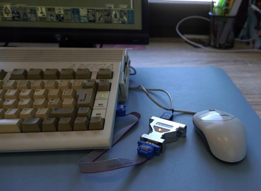 Адаптер TOM+ для компьютерной мыши, коврика-джойстика Amiga 500 - 4000 Atari ST C64