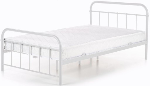 КРОВАТЬ МЕТАЛЛ 120х200 БЕЛАЯ + КАРКАС ЛИНДА Halmar