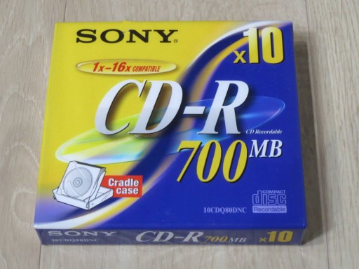 Sony CD-R 700 МБ Производство Япония 1 шт. тонкий футлярCD