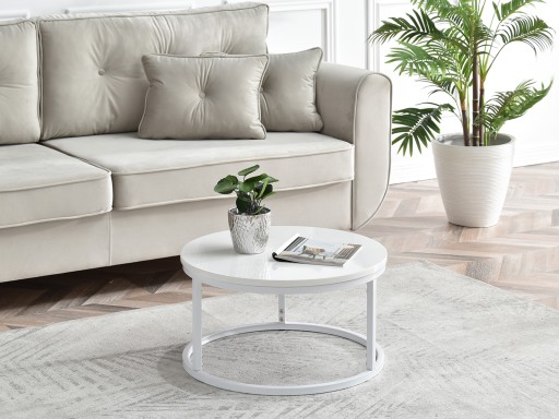 ПРАКТИЧЕСКИЙ СТОЛ ДЛЯ ГОСТИНОЙ KODIA S WHITE