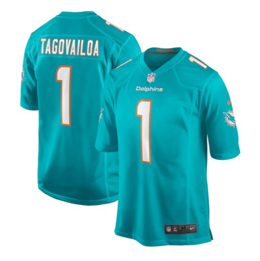 Футболка из ДЖЕРСИ НФЛ TUA TAGOVAILOA 1 MIAMI DOLPHINS, размер M