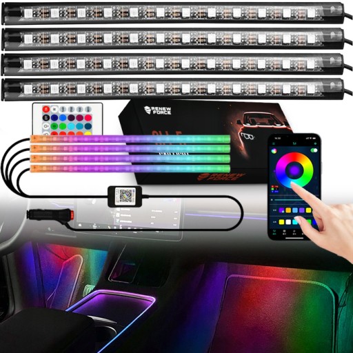 RGB СВЕТОДИОДНЫЕ ЛЕНТЫ С ПОДСВЕТКОЙ, УПРАВЛЯЕМОЙ ДИСТАНЦИОННЫМ УПРАВЛЕНИЕМ И С ПОМОЩЬЮ ПРИЛОЖЕНИЯ
