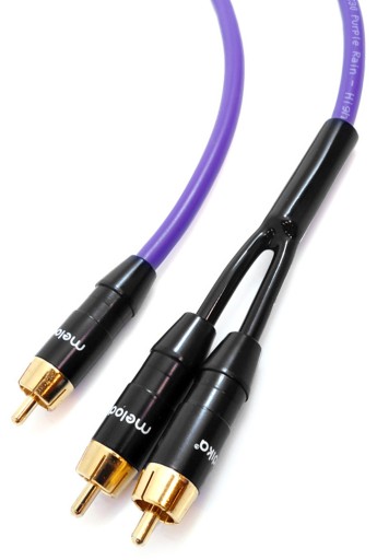 Melodika MDSWY10 Kabel do subwoofera typu Y (RCA-2xRCA) Purple - 1m