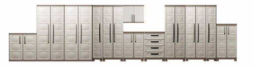 Пластиковый шкаф EXCELLENCE LOW XL - 93 x 89 x 54 см