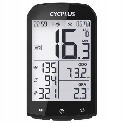 Велосипедный компьютер CYCPLUS M1 Bluetooth ANT+ GPS