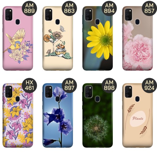 ЧЕХОЛ ДЛЯ SAMSUNG GALAXY M21 SPRING PATTERS КРЫШКА ПРУЖИННОГО КОРПУСА