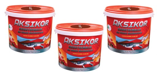 АКСИКОР ГРУНТО ЭМАЛЬНАЯ КРОВЕЛЬНАЯ КРАСКА ОЦИНКОВАННАЯ 3Л