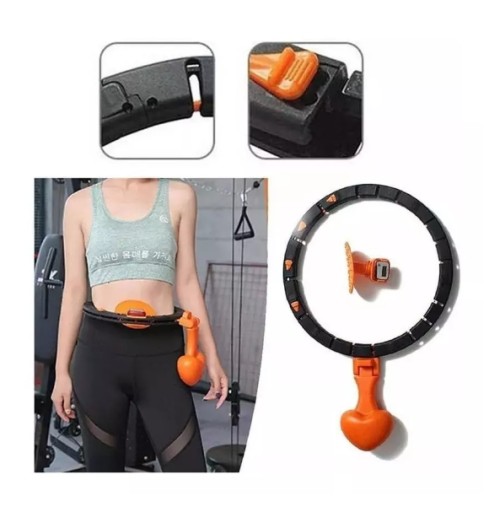 Hula hop HULA ROLL z obciążeniem odchudzające Z LICZNIKIEM